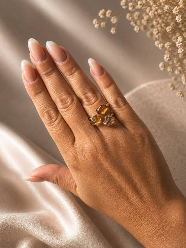 Ring Triple Citrine