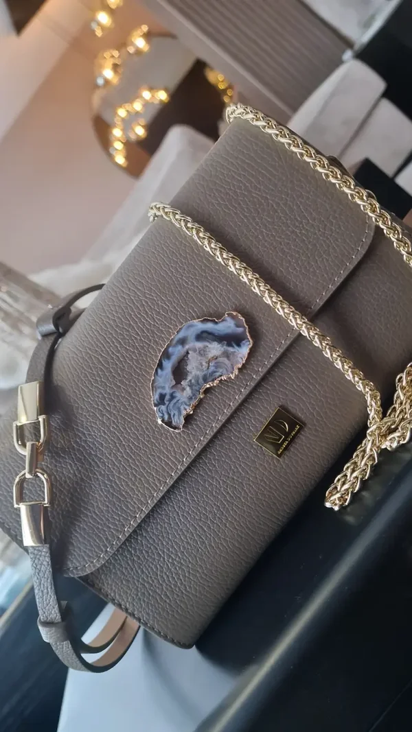 Kendal Taupe Bag | Leather