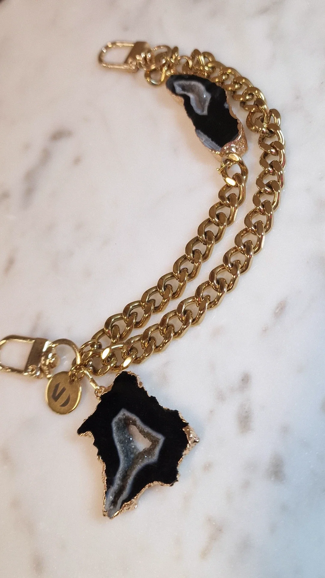 Joyce Loop Chain Belt Goud | Brown..