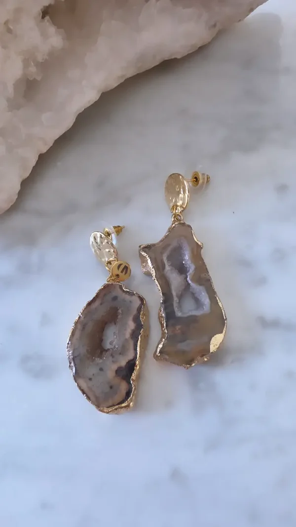 Earrings Statement Petra Gold