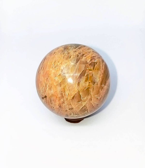 Sphère Pierre de lune orangée