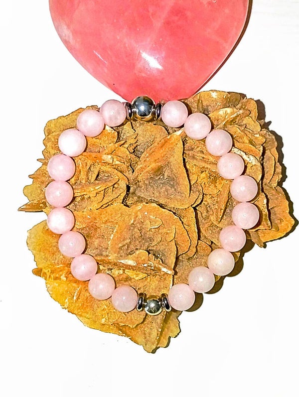 Quartz rose : 8mm