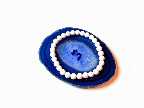 Jade blanc : 6mm
