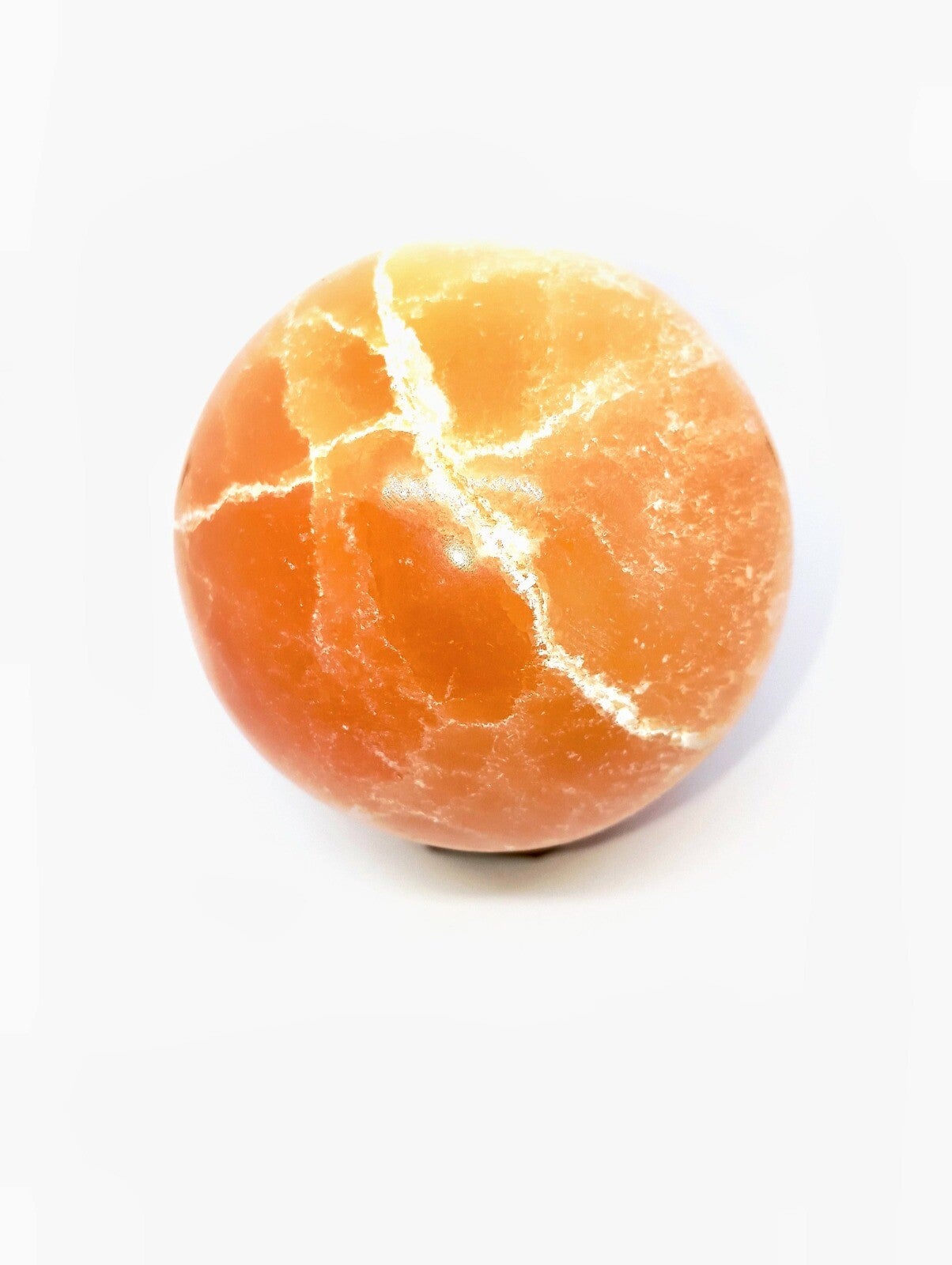 Sphère Sélénite orange