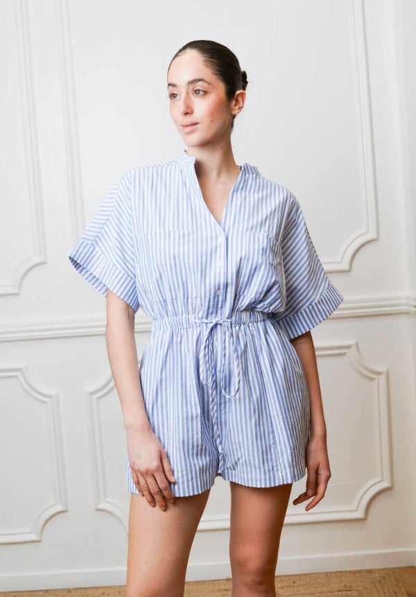 Playsuit gestreept
