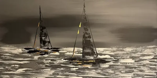 “Guided by the Tide” 100 x 50 cm