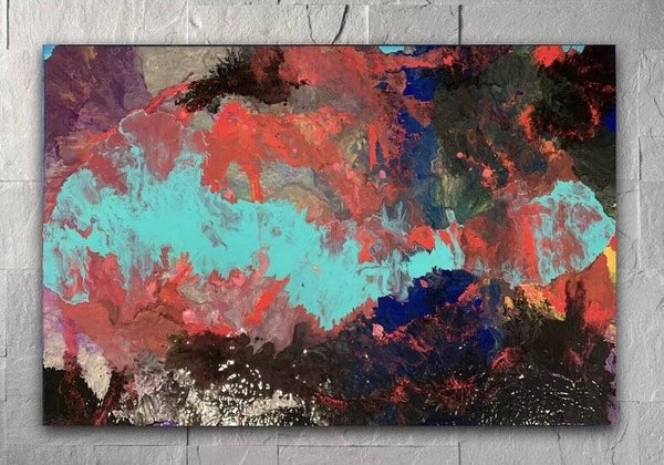 “Echoes of Light” 90 x 60 cm