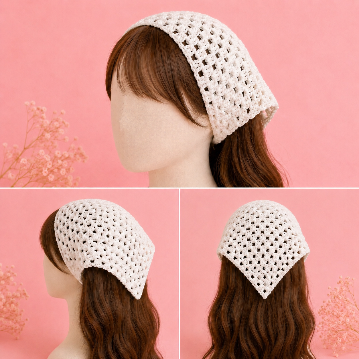 Bandana "Granny Square" Style Bohème