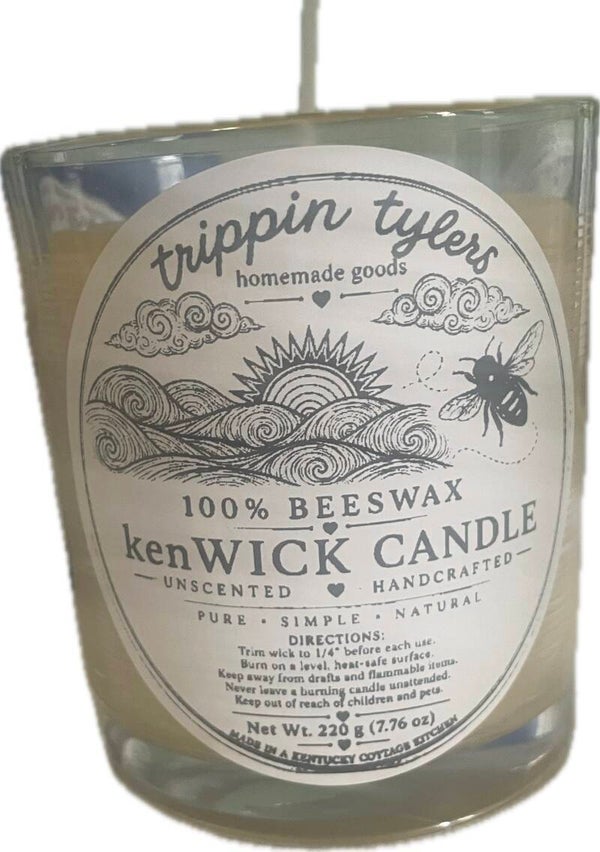 kenWICK 100% Beeswax Candle
