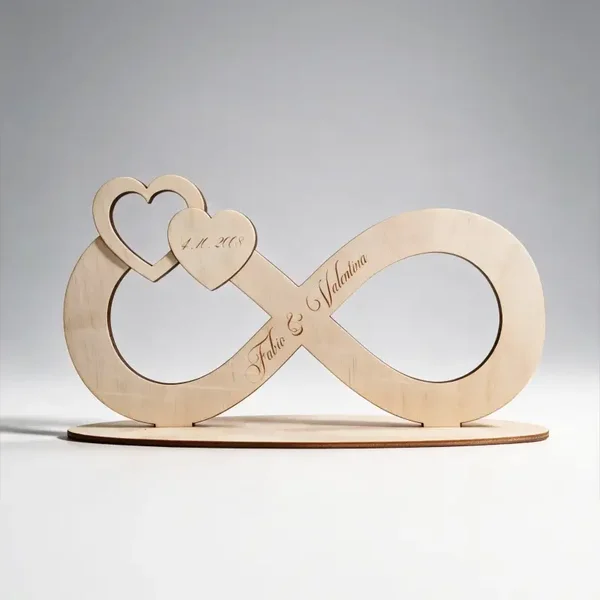 Scultura Ornamentale "Infinito" in Legno