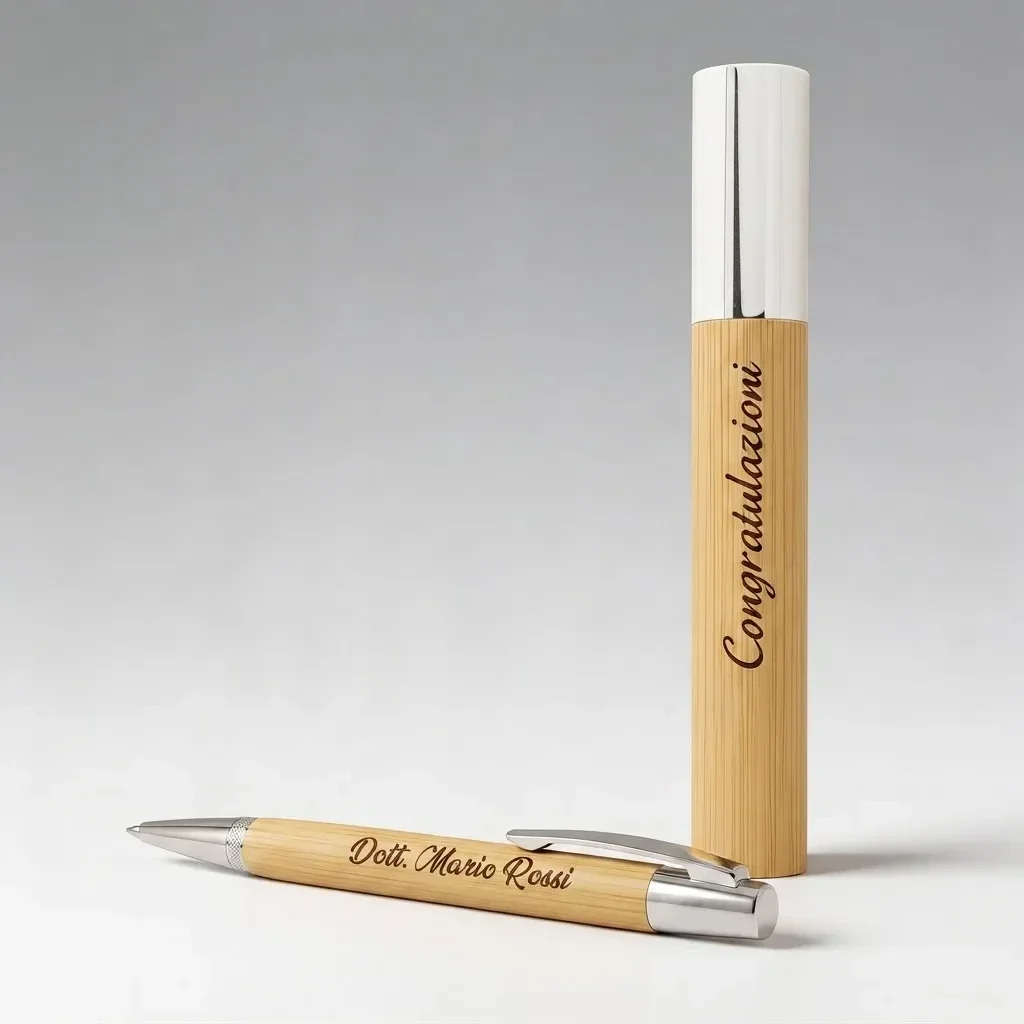 Penna e Cofanetto Custodia in Legno Personalizzati