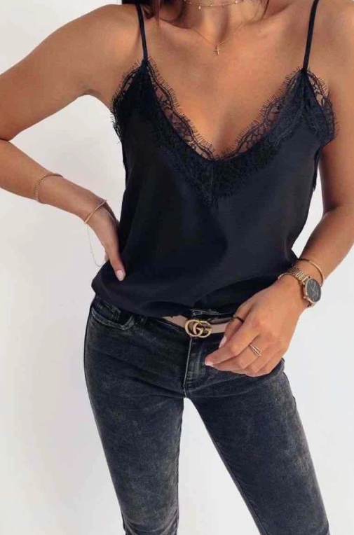 Débardeur avec dentelle