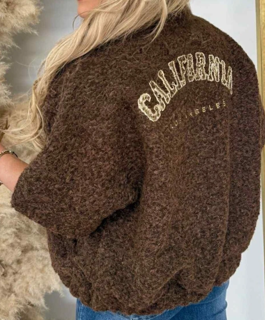 veste manche court à fermeture éclair