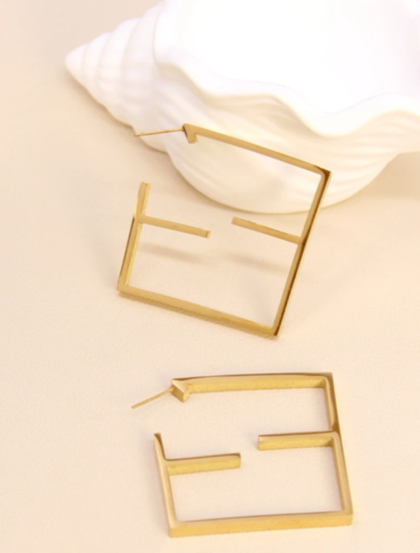 Boucles d'oreilles geométriques