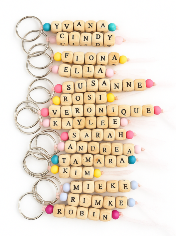 Gepersonaliseerde sleutelhangers met naam