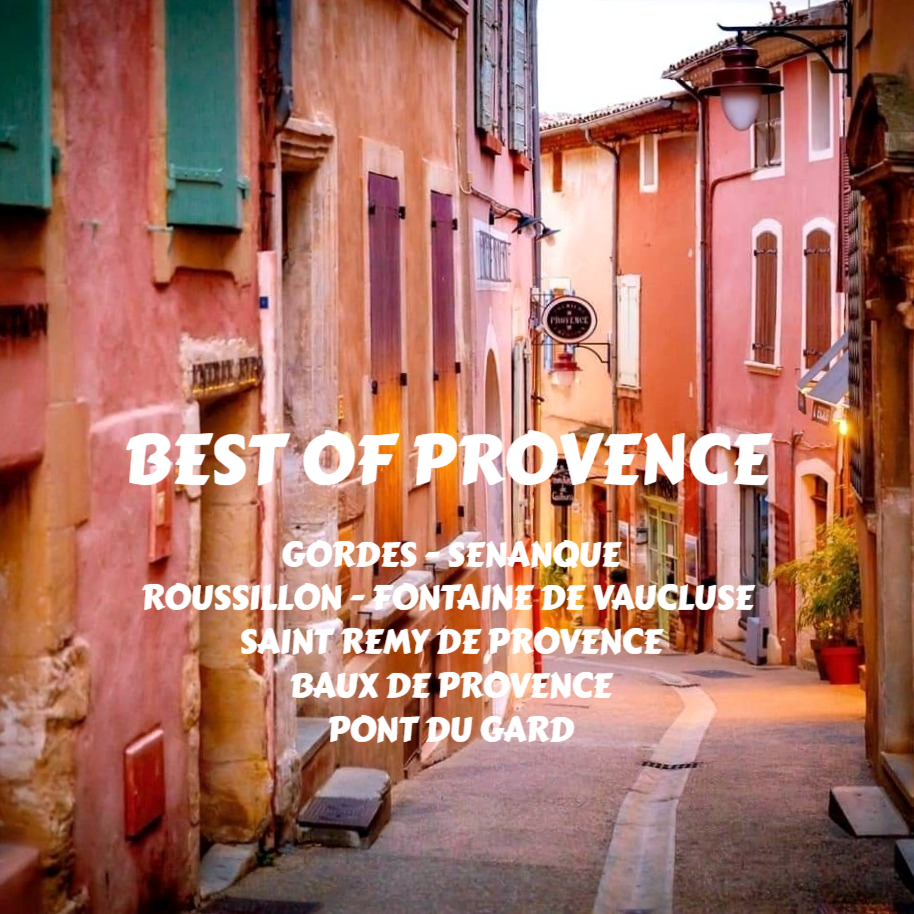 A full day to visit the most beautiful villages and sites of Provence and the Pont du Gard.