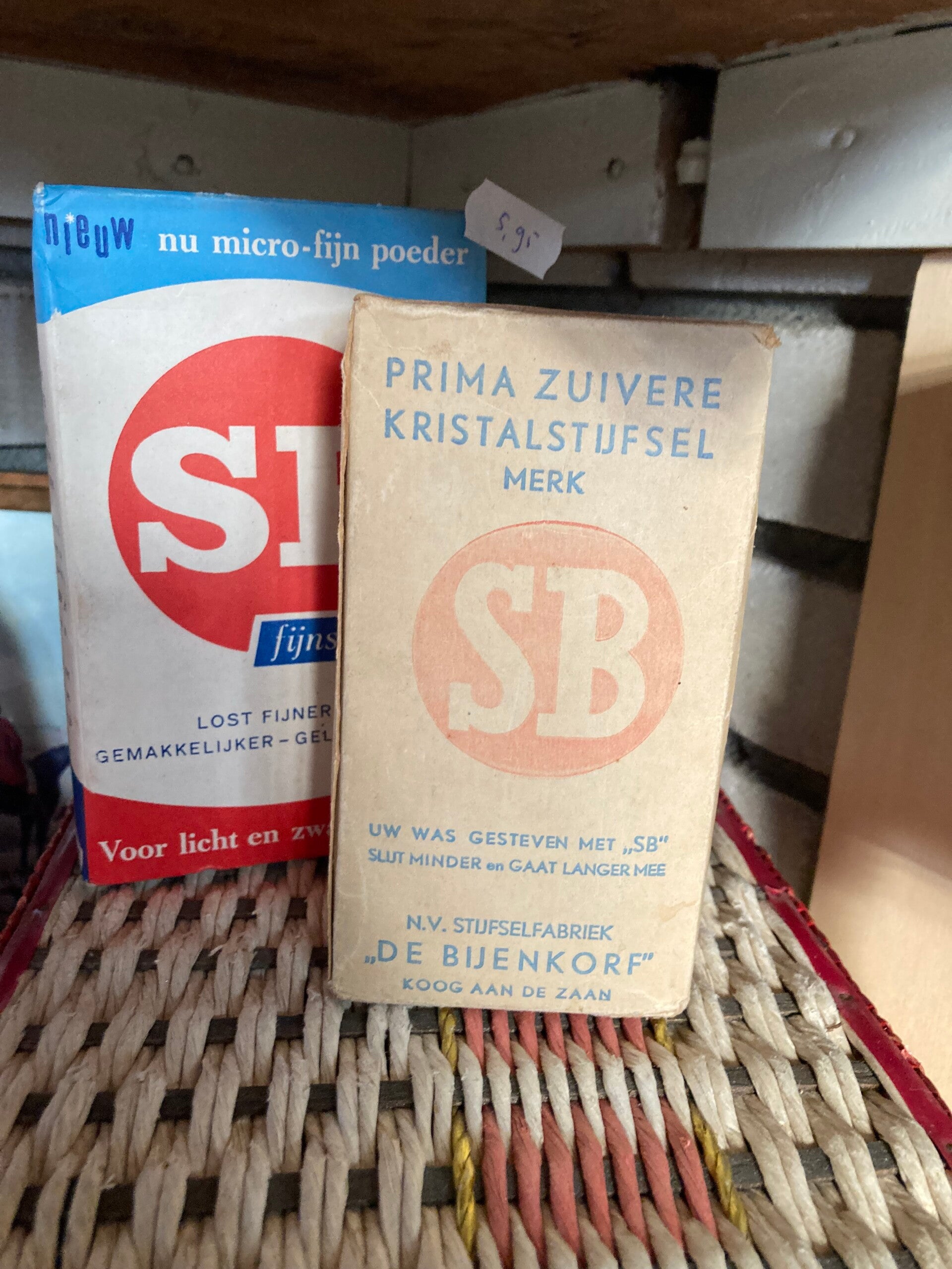 Oude verpakking van Stijfsel SB