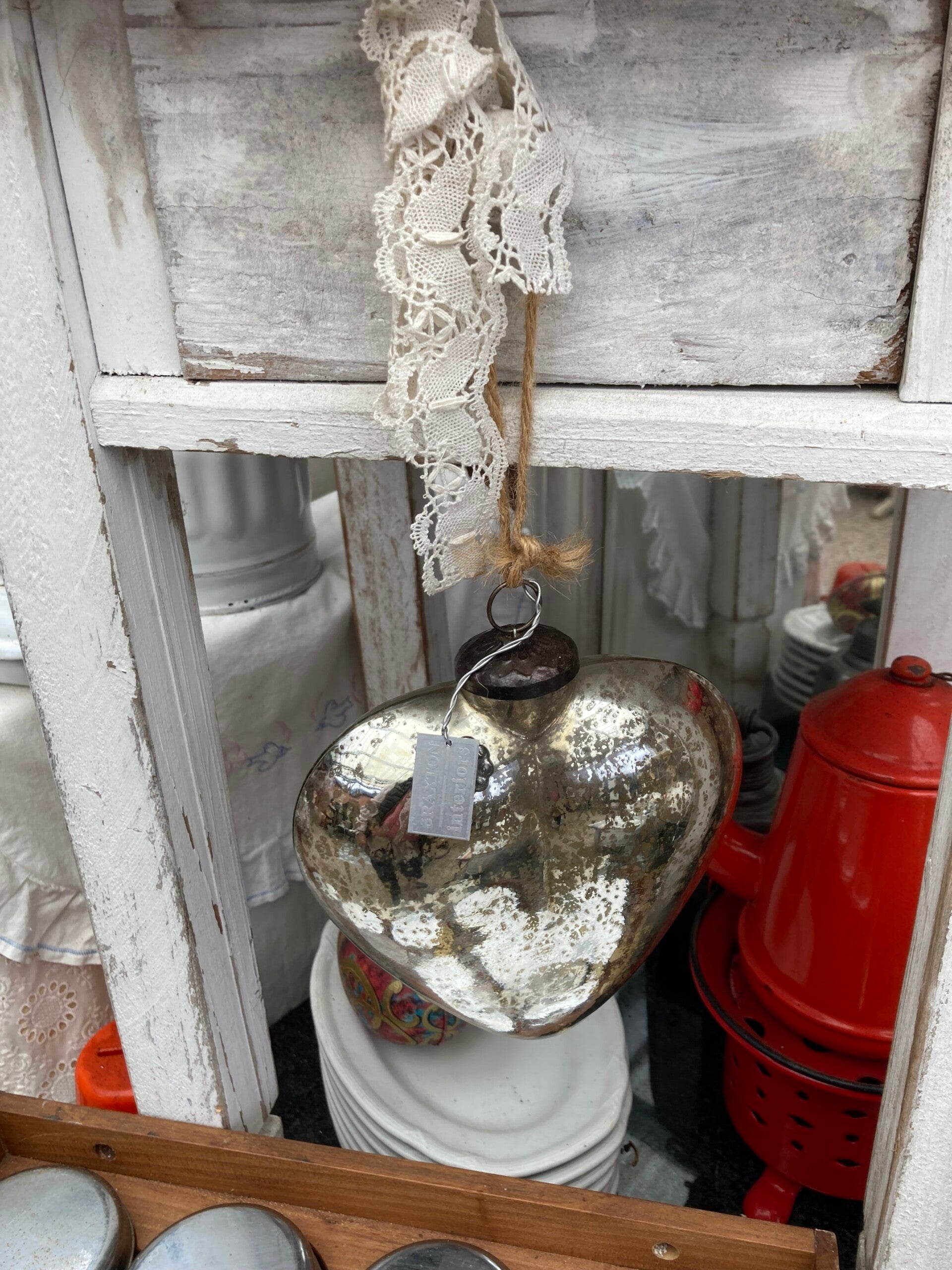 Hart van arme lui zilver
