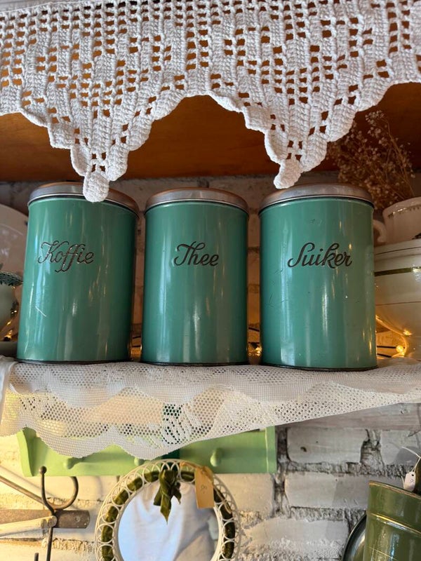 Koffie thee suiker blikken van Brabantie