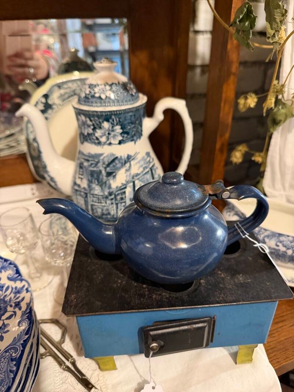 Kannetje blauw van emaille