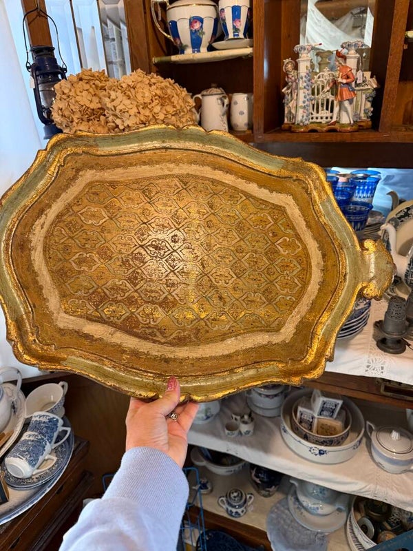 Italiaans dienblad met groen