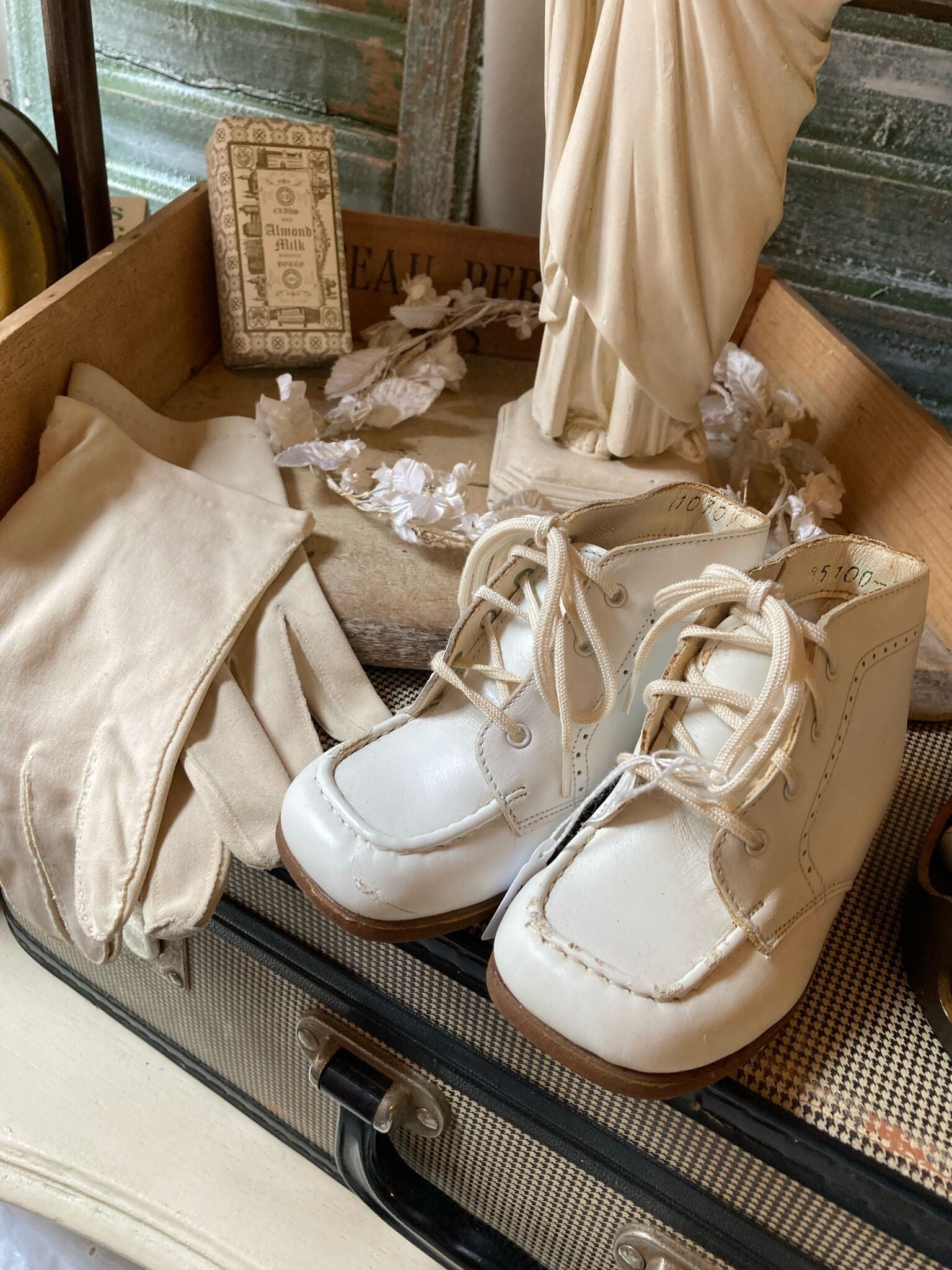 Franse oude kinderschoentjes