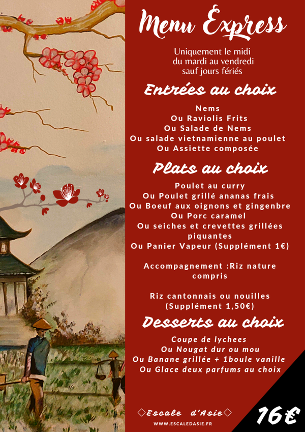 Menu Express 16€