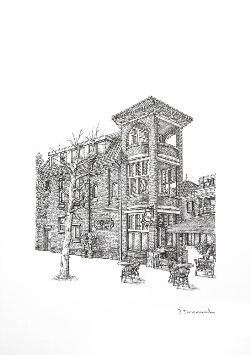 Café de punt, Hoofdstraat Noordwijk