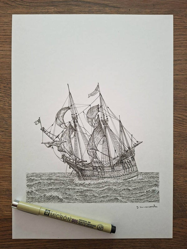 Verkenningschip uit de gouden eeuw