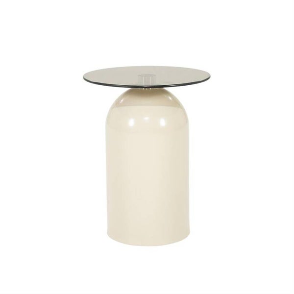 Bijzet- koffie tafel rond kleur beige