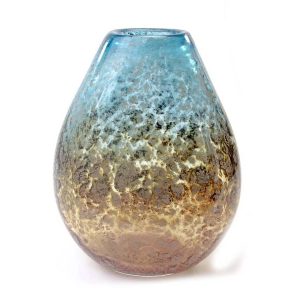 Vaas mondgeblazen Boheems glas