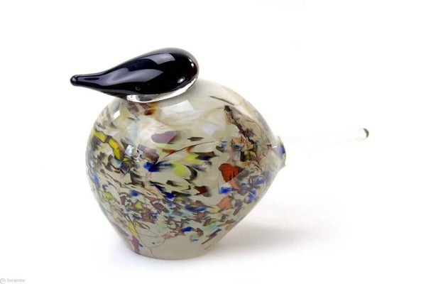 Vogel mondgeblazen Boheems glas