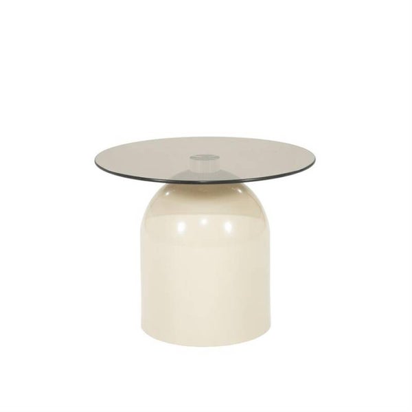 Bijzet- koffie tafel rond kleur beige