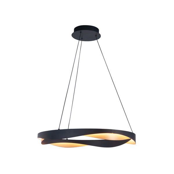 Hanglamp Astoria zwart/goud rond ⌀ 64 cm