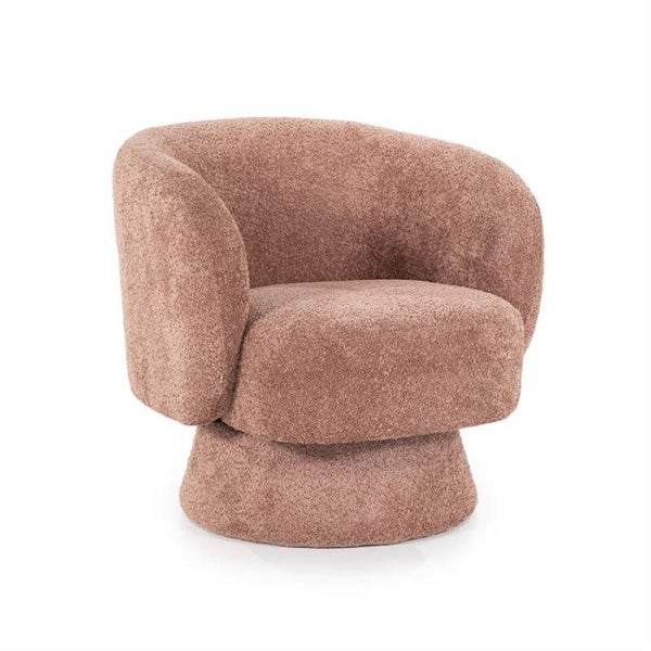 Fauteuil terracotta draaibaar