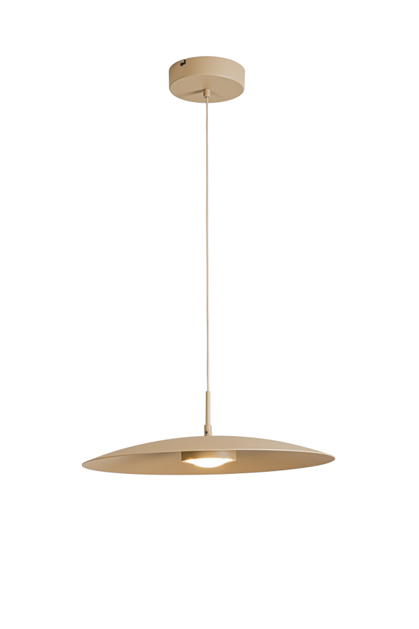 Strakke hanglamp Zandkleur Ø 50 cm