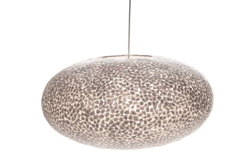 Schelpen hanglamp ufo kleur parelmoer wit Ø 60 cm