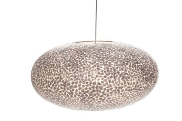 Schelpen hanglamp ufo kleur parelmoer wit Ø 60 cm