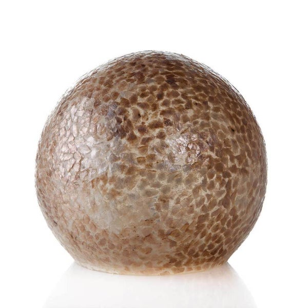 Schelpen bollamp kleur goud hoog 25 cm