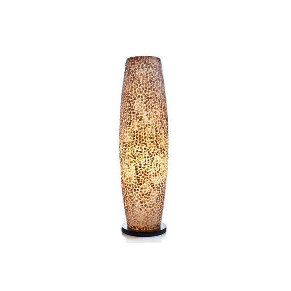Schelpen lamp kleur beige/bruin/goud hoog 70 cm