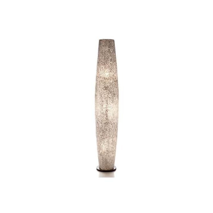 Schelpen vloerlamp kleur parelmoer wit hoog 150 cm