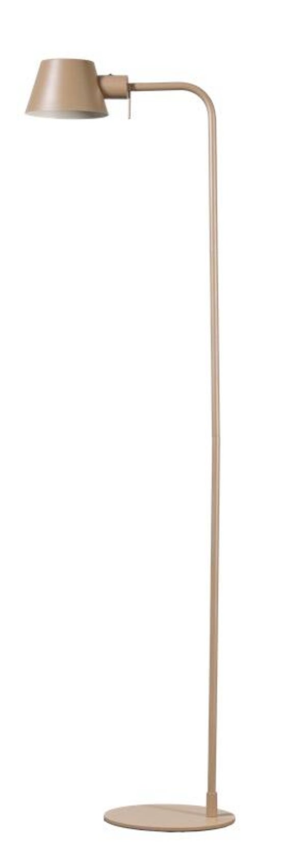 Staande leeslamp taupe kleur