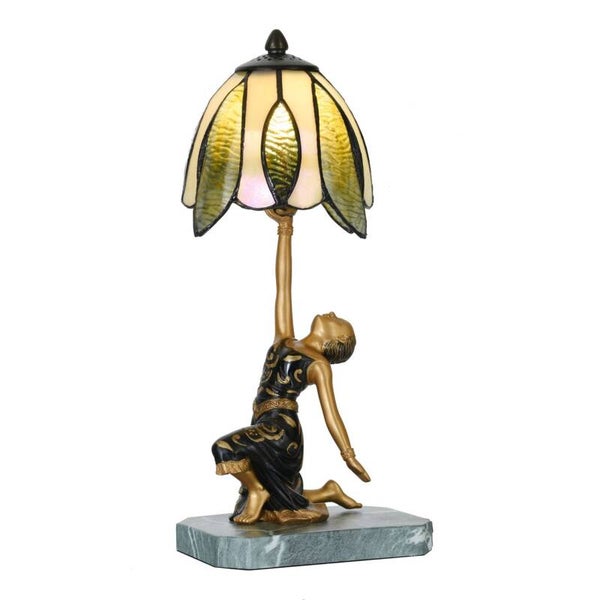 Tiffany lady art deco, jugendstil
