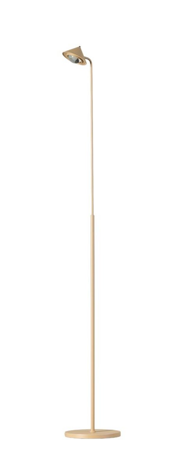 Vloer leeslamp crème/beigekleur dim to warm
