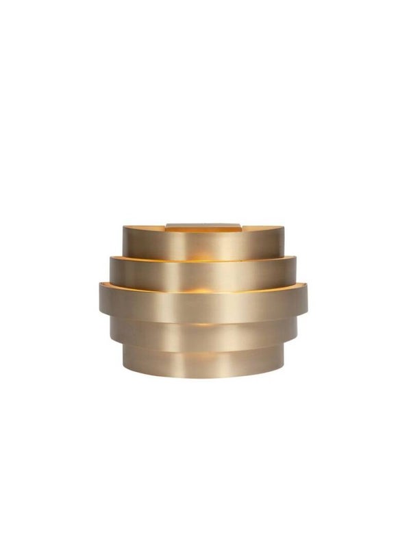 Wandlamp Arco kleur mat goud breed 20 cm