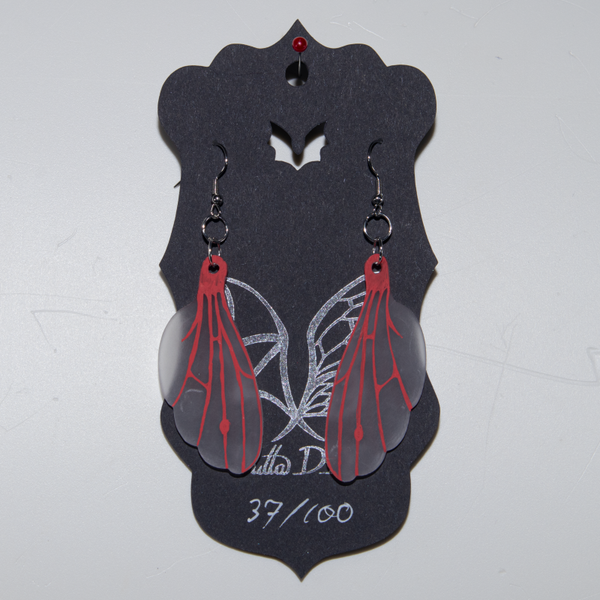 Halloweenoorbel Cicadevleugel 37