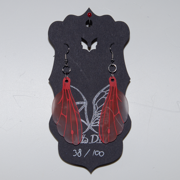 Halloweenoorbel Cicadevleugel 38