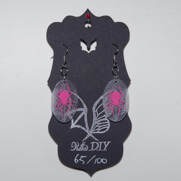 Halloweenoorbel Spin in web 65