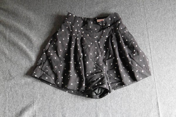 short met hartjes