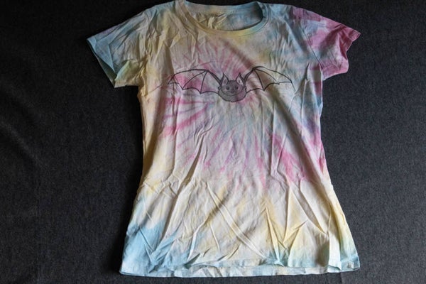 Tie dye vleermuis